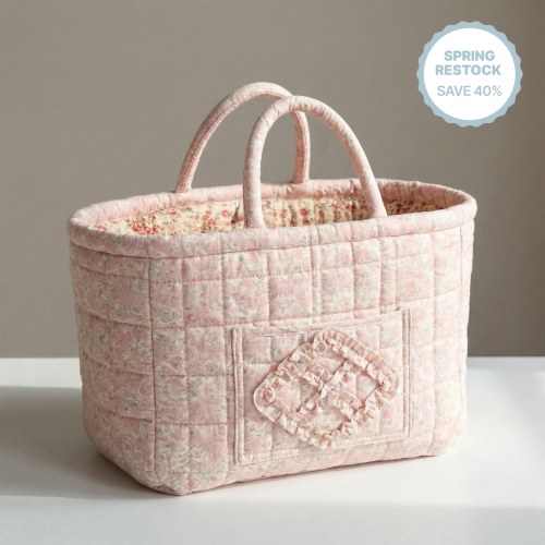 Large Floral Car Basket