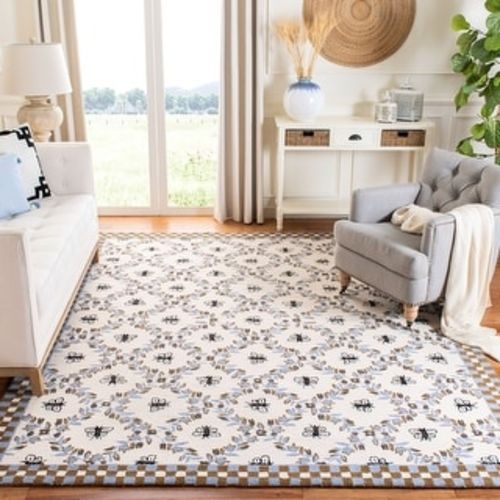 SAFAVIEH Handmade Chelsea Aubree French Country Trellis Wool Rug