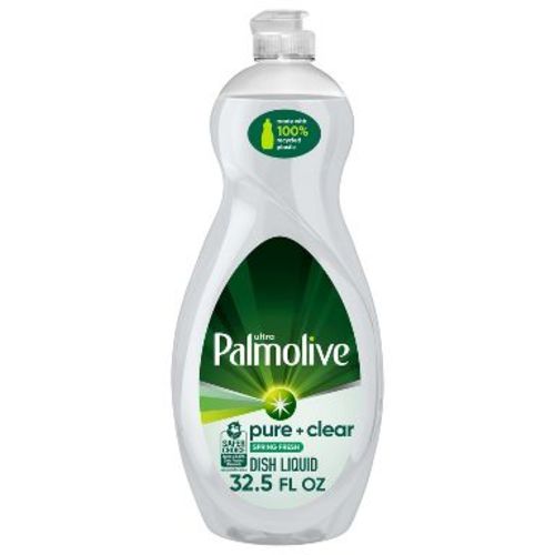 Palmolive Ultra Pure + Clear Liquid Dish Soap - Spring Fresh Scent - 32.5fl oz: Hypoallergenic, Dye-Free, Paraben-Free