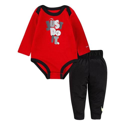 Baby Boys Nike Long Sleeve Thermal Bodysuit and Sweatpants 2-Piece Set