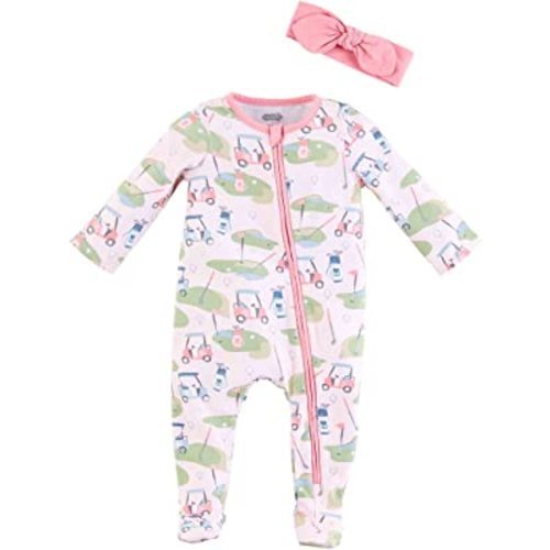 Mud Pie Baby Girl Sleeper & Headband Set