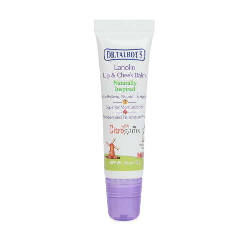 Dr. Talbot's Lanolin Lip & Cheek Balm for Babies, Vanilla Milk, 0.35 oz Tube