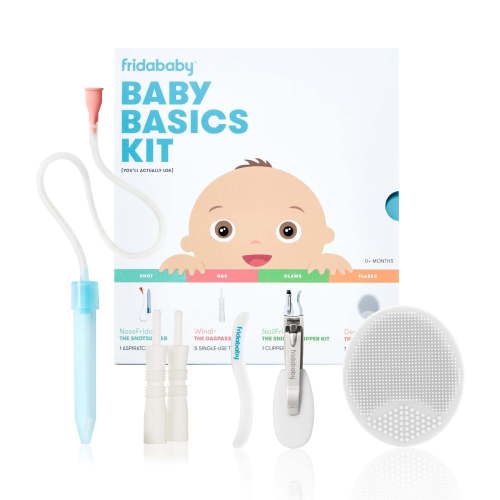 Frida Baby Basics Kit, Baby Essentials Kit Includes Nasal Aspirator Snotsucker, NailFrida Nail Files, Windi Gas Relief, DermaFrida Bath Brush + Silicone Carry Case - Walmart.ca
