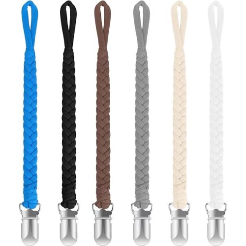 Pacifier Clip for Boys and Girls 6 Pack