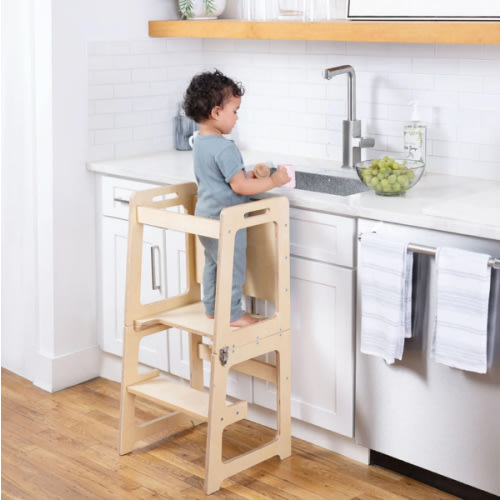Date - 4 in 1 Kitchen Tower, Desk, Step Stool and Chalkboard