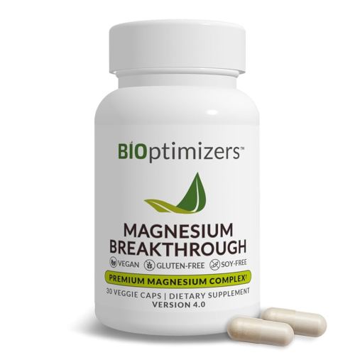 BIOptimizers Magnesium Breakthrough Complex Supplement with 7 Forms of Mg: Glycinate, Malate, Citrate, and More - Natural Support for Sleep and Cognitive Function - 30 Capsules- Calming Vitamins