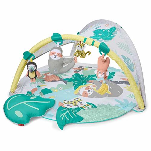 Skip Hop Tropical Paradise Baby Play Mat and Infant Activity Gym with Portable Sloth Soother