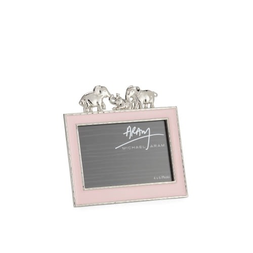 Girls' Elephant 4" x 6" Picture Frame, Pink