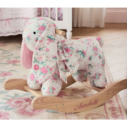 LoveShackFancy Bunny Plush Nursery Rocker