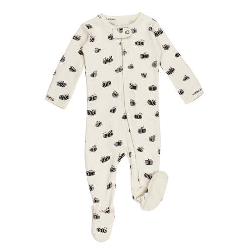 Organic 2-Way Zipper Footie in Enchanted Pumpkins – L'ovedbaby