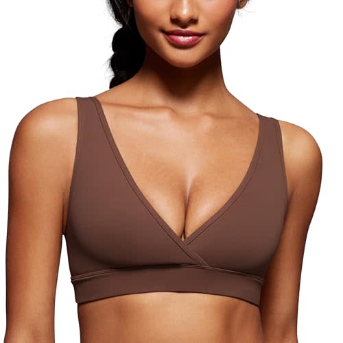 CRZ YOGA Butterluxe Maternity Nursing Bras for Women Crossover Wireless Sleep Breastfeeding Lounge Pregnancy Bralette Comfy