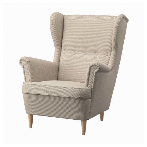STRANDMON Wing chair - Kelinge beige