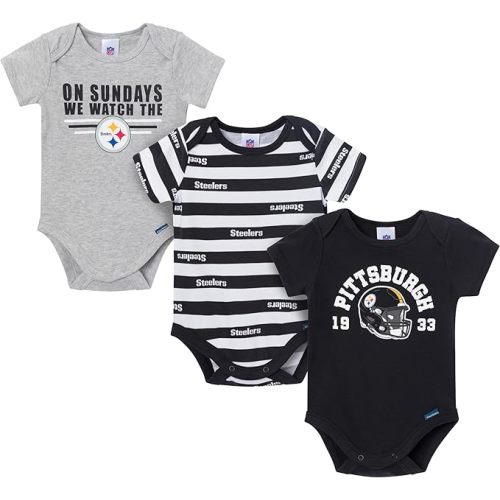 Gerber NFL Baby Boys 3-Pack Onesie Bodysuit