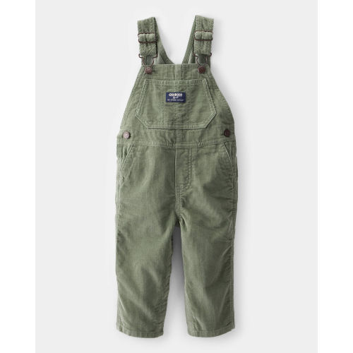 Baby Neutral Solid Corduroy Overalls - Green - OshKosh | Carter's