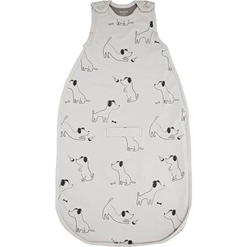 Woolino 4 Season Sleep Sack - Ultimate Merino Wool Sleeping Bag - Two-Way Zipper Adjustable Universal Size Sleep Sack for Baby (2-24 Months) - Puppy