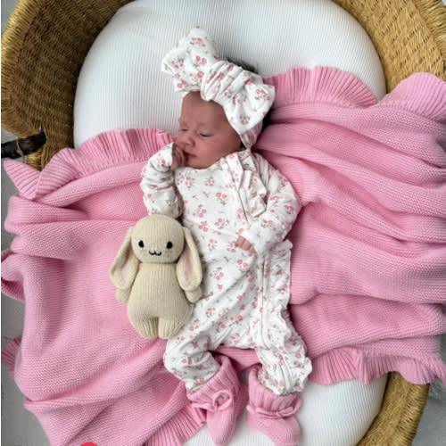 Frill Zip Romper | Paisley Peony – Little and Fern