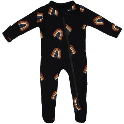 KYTE BABY Unisex Zipper Closure Footies, Rayon Made From Bamboo, 0-24 Months