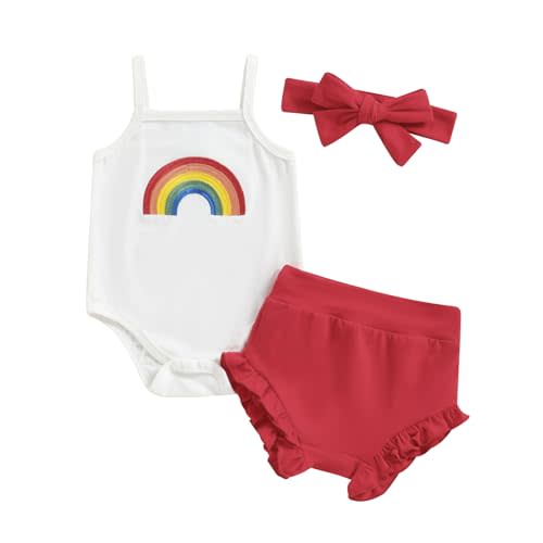 Thorn Tree Newborn Baby Girls Boys Clothes Cotton Suit Cute Baby Kid Infant Romper Play Wear Summer Rainbow Outfits