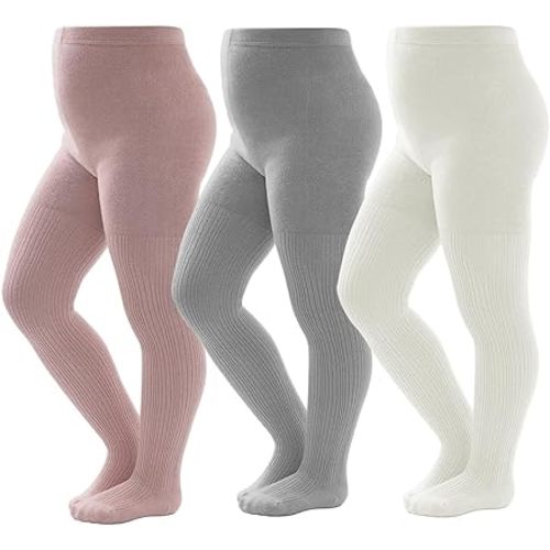 vanberfia Warm Tights for Baby Girl: Winter Cotton Cable Knit Stocking - Thick Toddler Legging for Various Occasions