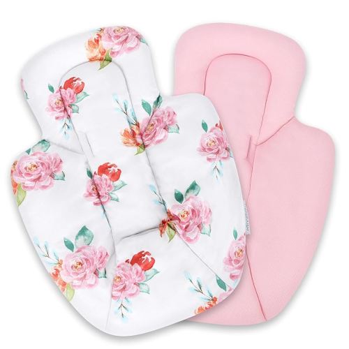 Minne Baby Infant Insert - Compatible with 4Moms RockaRoo and MamaRoo - Breathable Cool Mesh Fabric - Plush Soft Newborn Insert with Head and Body Support