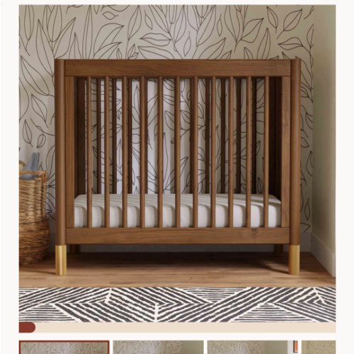 Babyletto Gelato 4-in-1 Convertible Mini Crib | Mini Crib to Full Crib