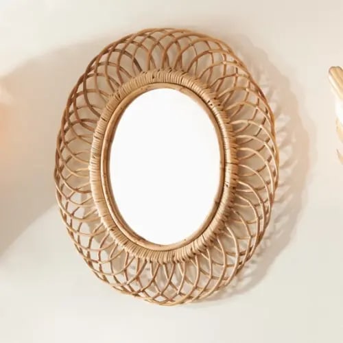 Bamboo Loop Wall Mirror - Shades of Light