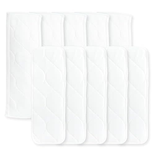 Super Boosties Cloth Diaper Reusable Inserts, Set of 10, Fits Honest Hybrid Diaper, Fits Amazing Baby, Pocket-Sling Compatible, 5 Tri-fold & 5 Boosters, Small (11" Length)