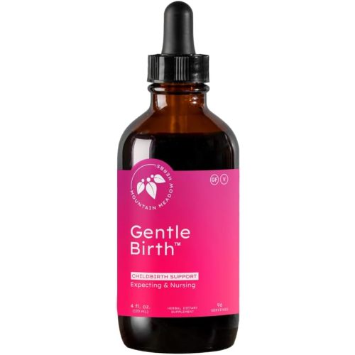 Mountain Meadow Herbs Gentle Birth for Birth Prep/Labor Prep, Fast Acting Liquid Herbal Extract for Childbirth Support - 4oz