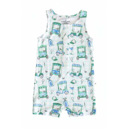 Sleeveless Snap Romper | Birdie Babes Green