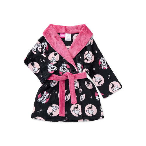 Disney Minnie Mouse Toddler Girls Pajama Robe, Sizes 2T-5T