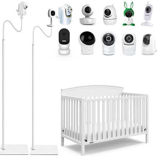 68.8" Adjustable Height Baby Monitor Floor Stand Holder Compatible with Infant Optics DXR-8 Pro,Nanit Pro Smart Baby Monitor & Flex Stand,Vava,Hellobaby,Eufy, Cameras with 1/4 Screw Mount