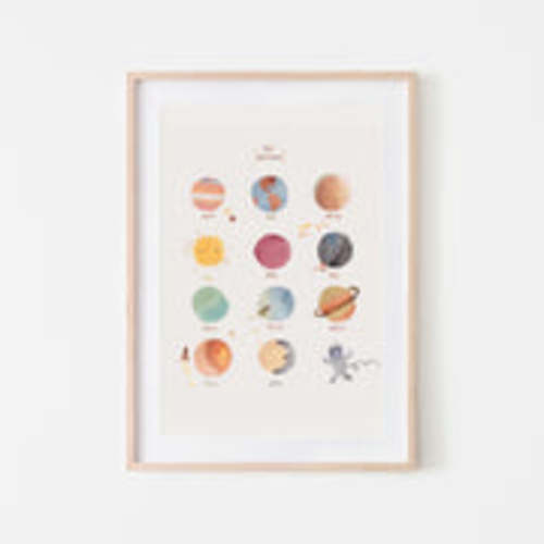Mushie Kids Space Poster