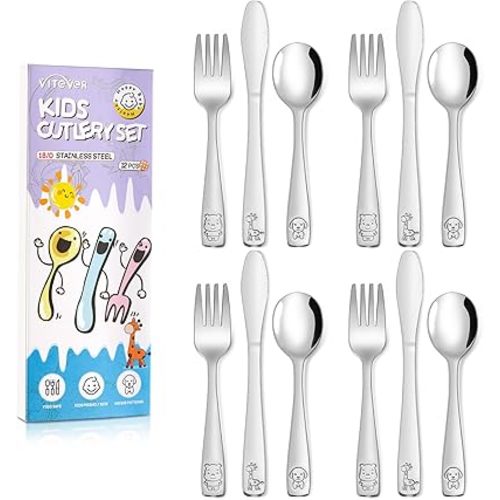 Vitever Stainless Steel Kids Cutlery Set
