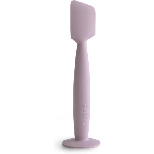 mushie Diaper Cream Applicator Soft Silicone with Suction Base (Soft Lilac)