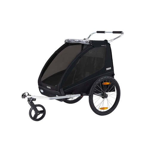 Thule – Coaster XT 2-Seat Bicycle Trailer and Stroller – Black