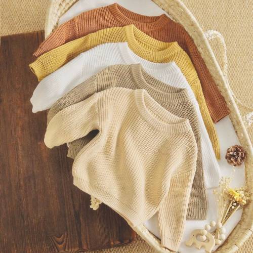 Oversized Cotton knit Baby and Toddler Sweatshirts