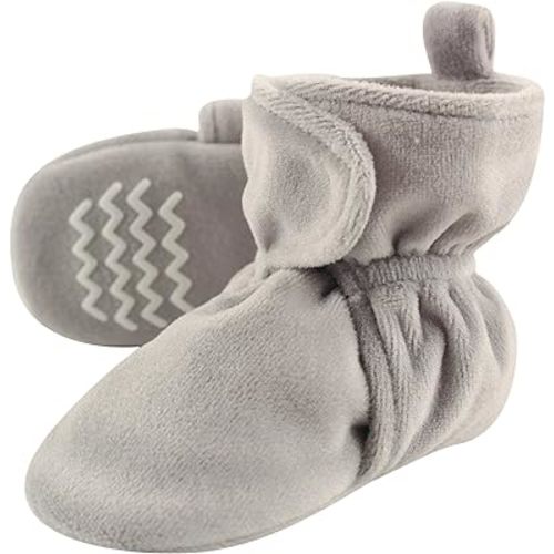 Hudson Baby Baby Girls' Cozy Velour Booties