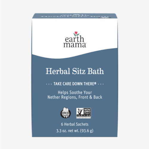 Earth Mama Herbal Sitz Bath | Pregnancy & Postpartum Essentials, Soothing Sitz Bath for Hemorrhoids with Witch Hazel, & Calendula, 6-Count