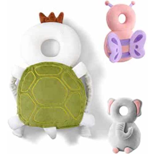 Toddler Baby Head Protection Cushion Backpack Wear (Turtle)