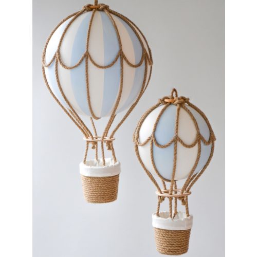 Set of 2 hot air balloon decorations (size S and L)