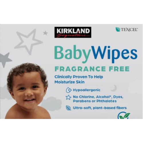 Kirkland Signature Baby Wipes Fragrance Free, 900-count