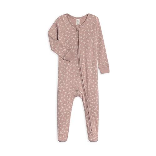 Colored Organics Baby Organic Cotton Peyton Zip Up Footed Sleeper