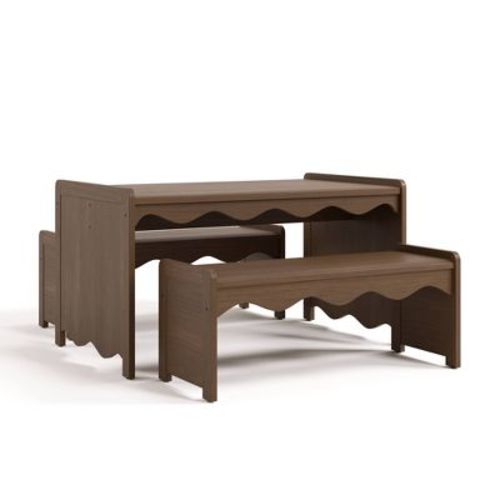 Storkcraft 3pc Casablanca Deluxe Montessori Kids' Table & Bench Set