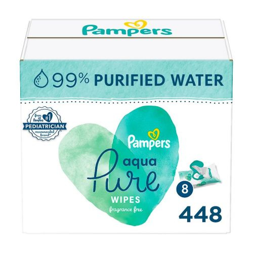 Pampers Aqua Pure Sensitive Baby Wipes (Select Count)