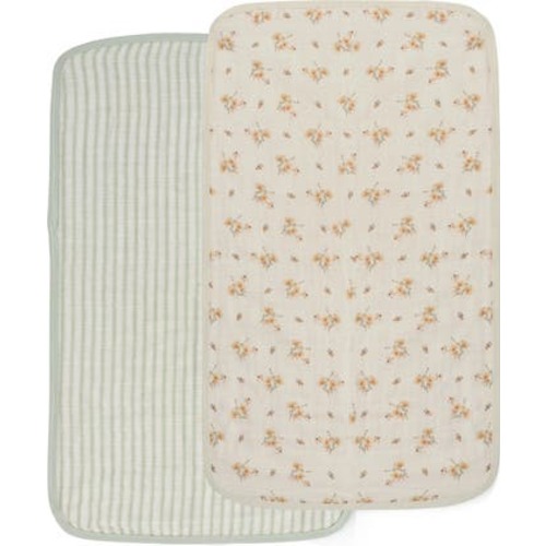 2-Pack Organic Cotton Muslin Burp Cloths