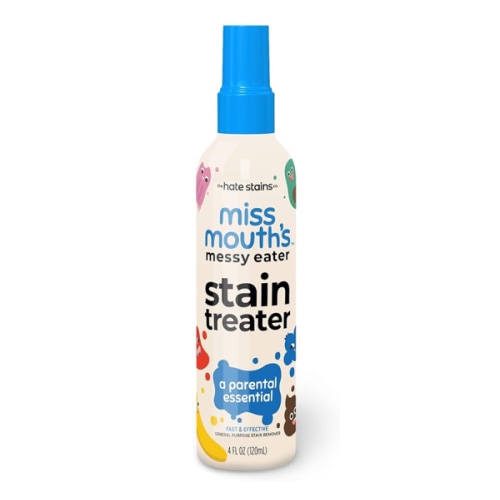 Miss Mouth's Messy Eater Stain Treater Spray - 4oz Stain Remover - Newborn & Baby Essentials - No Dry Cleaning Food, Grease, Coffee Off Laundry, Underwear, Fabric