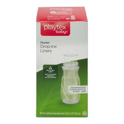 Playtex Baby Drop-Ins New Liners, 8 fl oz, 100 Count