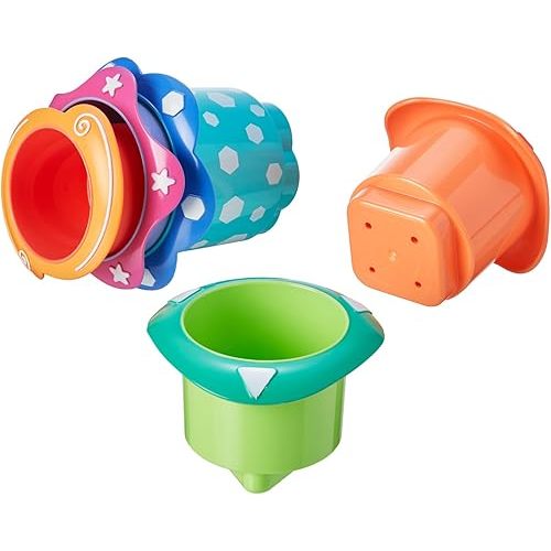 Nuby 5-Piece Splish Splash Bath Time Stacking Cups