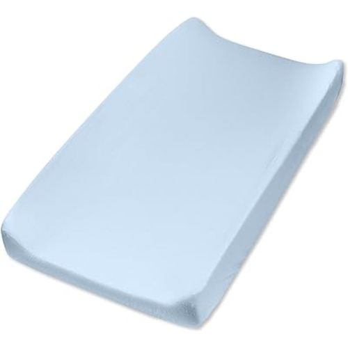 HonestBaby Boys Organic Cotton Changing Pad Cover, Kentucky Blue, One Size