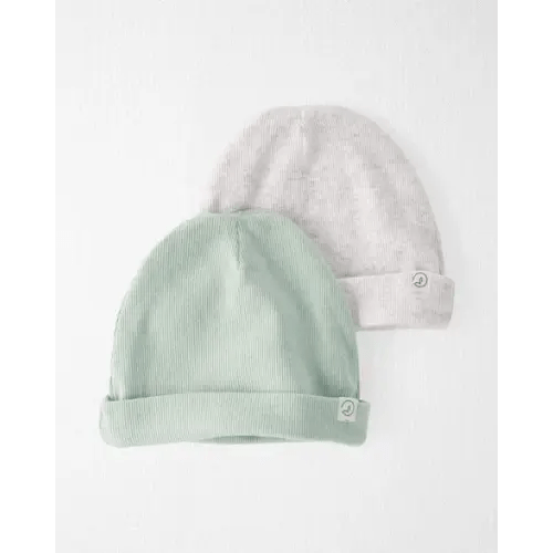 Baby 2-Pack Organic Cotton Rib Caps
- Little Planet | Carter's